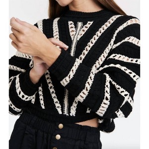 Women's Havana Dolman Sleeve Crochet Sweater - Another Love - 1 of 3