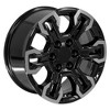 OE Wheels CV65 18 Inch Rim Fits Silverado 1500 ZR2 Style 6x139.7 18x8.5 Gloss Black Machined - Hollander 14089 (1) - 4 of 4