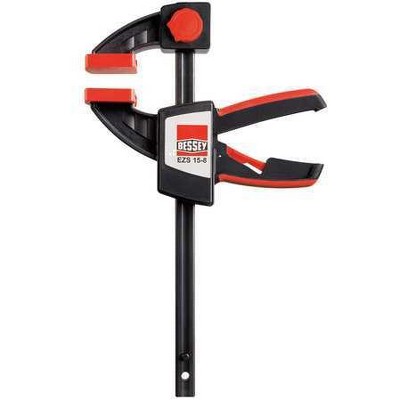 BESSEY EZS15-8 6" Bar Clamp 2-Component Plastic Handle and 3 1/2 in Throat Depth