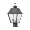 Livex Lighting Mansfield 2 - Light Post Light in  Charcoal - 2 of 4