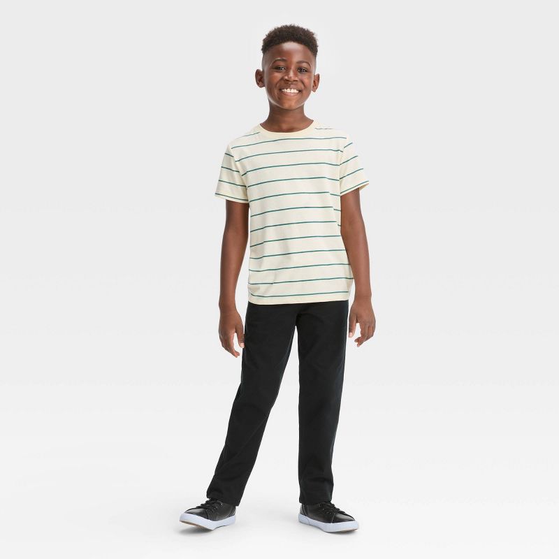 Boys' Stretch Straight Fit Woven Pull-On Pants - Cat & Jack™, 4 of 5