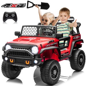 JOYRACER 24V 4WD 4-Wheeler Ride-On Truck Toys, 2-Seater Kids Electric Car w/ Remote, 7AH Battery, Spring Suspension, Bluetooth, Gift for Boys & Girls - 1 of 4