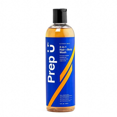 Prep U 2-in-1 Plant-based Natural Hair + Body Wash for Teens - Citrus Mint - 12 fl oz
