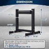 Acekool 7-Level Adjustable Split Squat Stand, Bulgarian Squat & Single-Leg Lunge Roller, 350LB Capacity, Professional Lower Body Trainer - 2 of 4