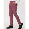 Lars Amadeus Men's Slim Fit Formal Business Prom Striped Printed Dress Pants - 2 of 4