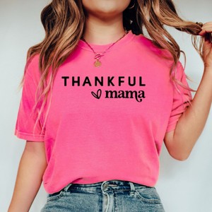 Simply Sage Market Thankful Mama Bold Heart Garment Dyed Tee - 1 of 4