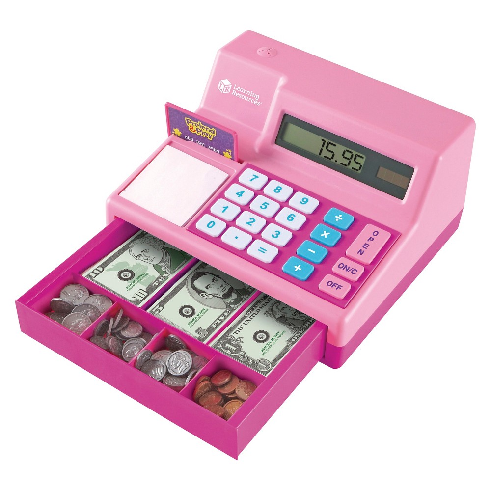 UPC 765023826296 product image for Learning Resources Calculator Cash Register - Pink | upcitemdb.com