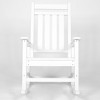 KTMBDW Oversized Patio Rocking Chair with Wood-Texture, Outdoor Rocking Chairs Porch Rocker for Adults - 4 of 4