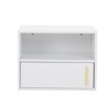 DOMETOUR Set of 2 Wall-mounted Wooden Nightstand for Bedroom - 2 of 4