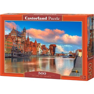 500 Piece Jigsaw Puzzle, Colors of Gdansk, Poland, Historical puzzle, Waterline, Adult Puzzle, Castorland B-53933 - 1 of 4