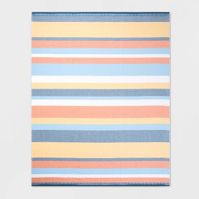 Oversized Warm Striped Beach Towel - Sun Squad™