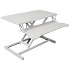 Okak 31.5IN Multifunction Small Desk with Adjustable Height, Standing Desk with Keyboard Tray, Computer Desk for Bedroom, Reading Room - 2 of 4