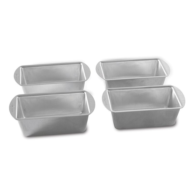 Nordic Ware Natural Aluminum Commercial Mini Loaf Pans, 2 of 6