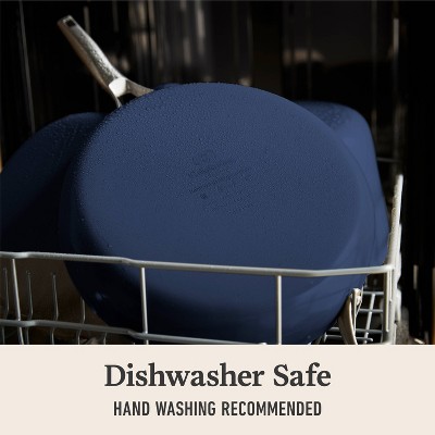 Midnight Blue 12" Aluminum Ceramic Nonstick Frying Pan with Lid