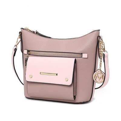 MKF Collection Serenity Color Block Vegan Leather Women’s Crossbody Bag by Mia K