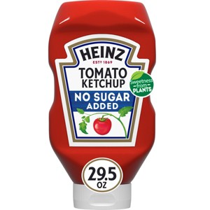 Heinz No Sugar Added Tomato Ketchup - 29.5oz - 1 of 4