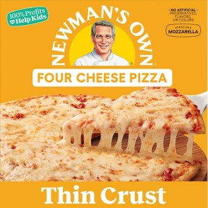 Newman's Own Thin & Crispy Crust Four Cheese Frozen Pizza - 16oz - 1 of 2