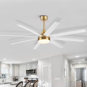 Airsurfer 65" Large Indoor Modern Ceiling Fan with Led Lights and Remote - 1 of 4