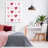 Stupell Industries Pink XOXO Hearts Canvas Wall Art - 2 of 4