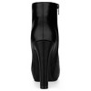 Allegra K Women's Size Zipper Round Toe Platform Chunky Heel Ankle Boots - 4 of 4