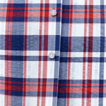 red white blue plaid