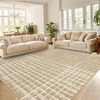 Plaid Machine Washable Rug with Rubber Backing Modern Non-Slip Carpet for Living Room, Bedroom, Dining Room, Office, Playroom, Nursery - 4 of 4