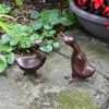 Achla Designs Pair of 2 Ducklings Outdoor Garden Statue Bronze - 4 of 4