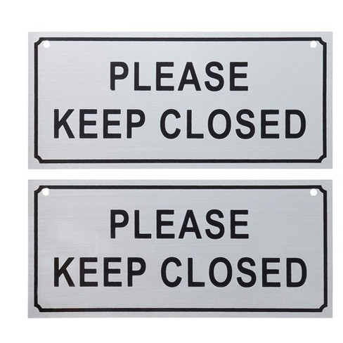 Please Keep This Gate Closed At All Times Aluminium Composite Sign 200mm x 135mm 