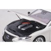 Lexus LS500h Sonic White Metallic with Crimson and Black Interior 1/18 Model Car by Autoart - 3 of 4
