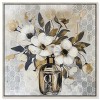 Art Remedy Golden Hues Perfume Floral Gold Fashion Wall Art Framed - 3 of 4