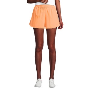 Lands' End Women's Active Woven 4" Shorts with Brief - 1 of 4