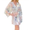 Women's Floral Printed String Waist Duster - KORI - 2 of 4