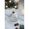 Syemin Decorative Objects Christmas Ball Ornaments Glass Decorative Hanging Ball Christmas Tree Ornaments Set of 12, White, 3"*3"*3" - 3 of 4
