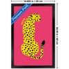 Trends International Reinders: Animals - Yellow Cat (Cheetah) Framed Wall Poster Prints Black Framed Version 14.725" x 22.375" - 3 of 4