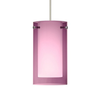 Besa Lighting Pahu 4 1 - Light Pendant in  Satin Nickel