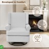 Rocker Recliner Swivel Recliner Nursery Glider Chair Soothing Rocking Motion Nursery Breastfeeding Maternity Chair - 3 of 4