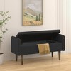 CAVINAS 45.98" Teddy Velvet Storage Ottoman Bench for Bedroom,Storage Bench with Lift Top,Multifunctional Ottoman for Living Room,Entryway - 2 of 4