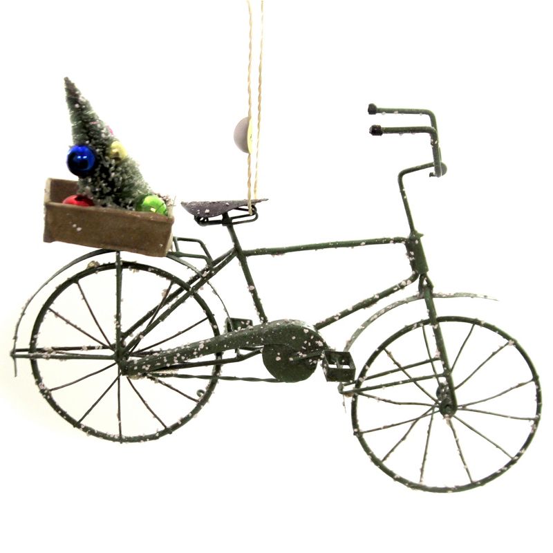 Cody Foster 5.25 In Speckled Bicycle With Tree Petals Human Driven Tree Ornaments, 3 of 4
