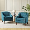 Set of 2 Moirai Contemporary and Classic Armchair with Nailhead Trim | Karat Home-YELLOW - 2 of 4