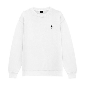 Dalix Astronaut Embroidery Relaxed Crewneck Sweatshirt Soft Fleece Fit Lounge Mens - 1 of 4