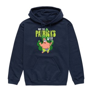 Men's - SpongeBob Squarepants - Happy St. Patricks Day Graphic Fleece Pullover Hoodie - 1 of 4
