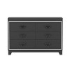 CAVINAS 6 Drawers Dresser for Bedroom,Dressers & Chest of Drawers with Metal Handle and Sparkling Shiny Decoration - 4 of 4