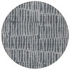 Charcoal And Gray Striped Washable Indoor Outdoor Area Rug - 4 of 4