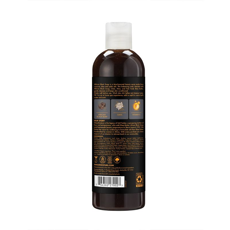SheaMoisture African Black Soap Soothing Body Wash - Oatmeal &#38; Aloe - 13 fl oz, 4 of 13
