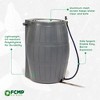 FCMP Outdoor RC4000 Raincatcher 50 Gallon Rain Catcher Barrel, Grey - 3 of 4