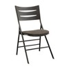 MECO Sudden Comfort Destiny 3 Slat Back Padded Folding Chair with Contoured Backrest and Steel Frame for Indoor or Outdoor Events, Cinnabar (Set of 4) - 2 of 4