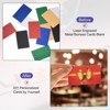 Unique Bargains Anodized Aluminum Laser Engraving Double Side Printable Business Card 15 Pcs - 3 of 4