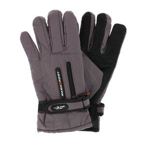 CTM Men's Lined Winter Gloves with Zipper Pocket - 1 of 4