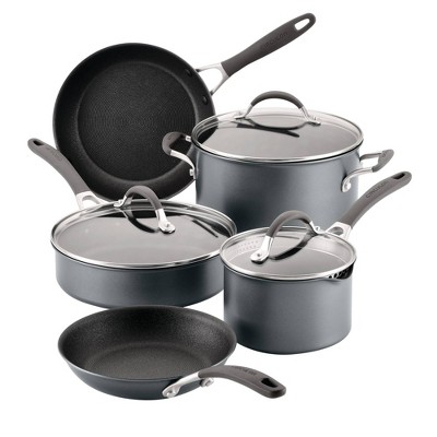 Circulon A1 Series with ScratchDefense Technology Aluminum 10 Piece  Nonstick Induction Pots and Pans Cookware Set - Macy's