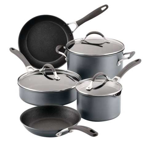 Circulon A1 Series with ScratchDefense Technology 8pc Nonstick Induction  Cookware Pots and Pans Set - Graphite